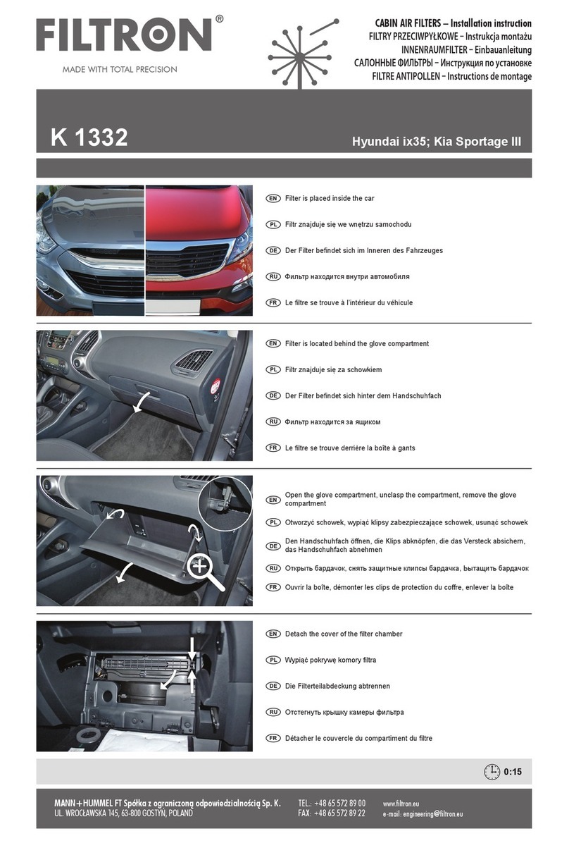 FILTRON K 1332 Installation instruction FILTRON K 1332 Installation instruction