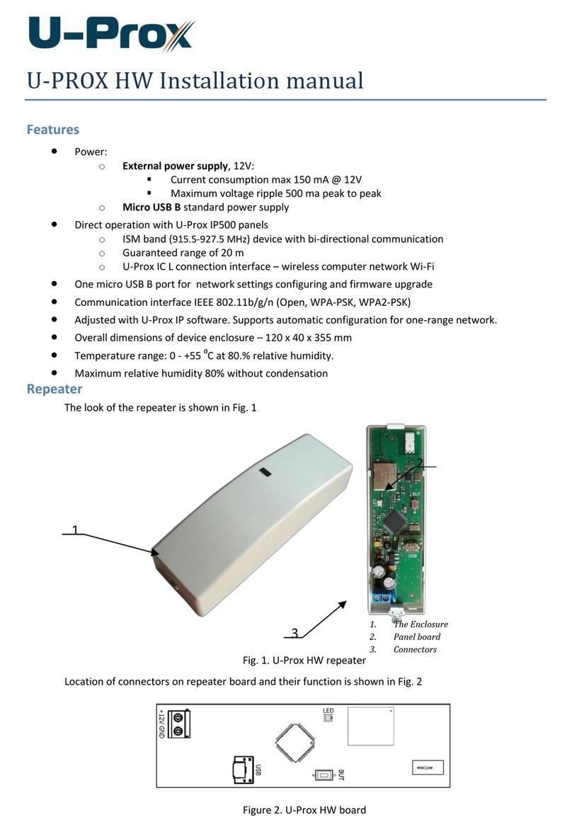 U-Prox HW User manual