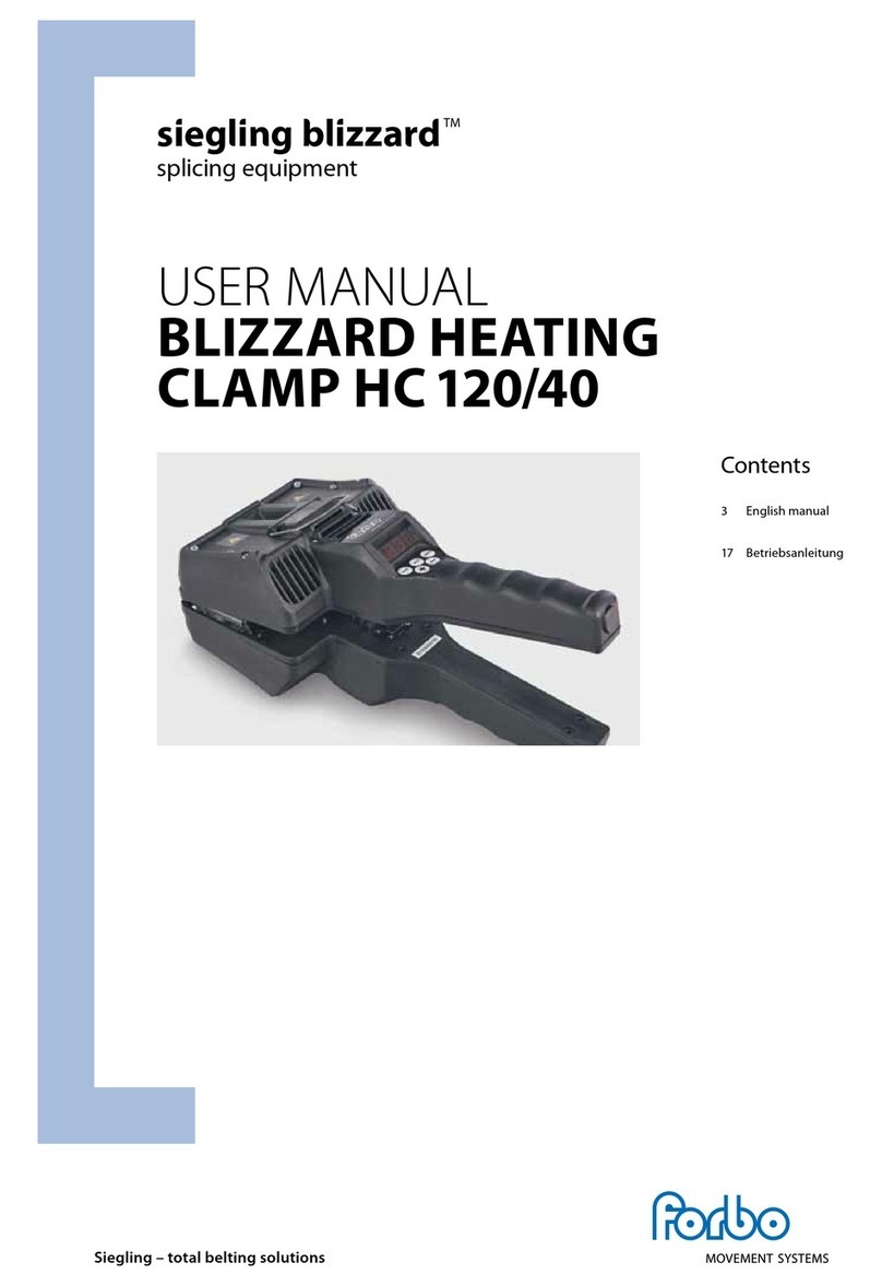 siegling blizzard HC120/40 user manual
