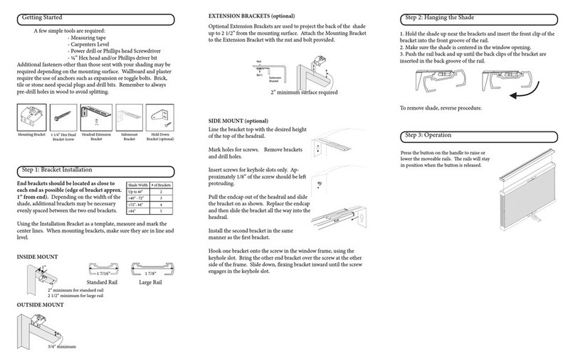 SelectBlinds Cellular Push Button Cordless Honeycomb... User manual