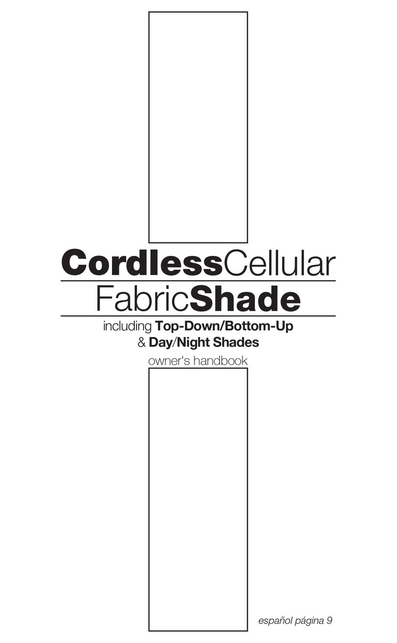 SelectBlinds Cordless Cellular Fabric Shade User guide SelectBlinds Cordless Cellular Fabric Shade User guide