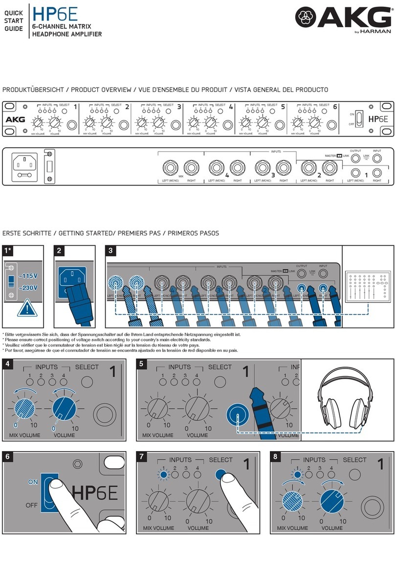 AKG HP6E quick start guide
