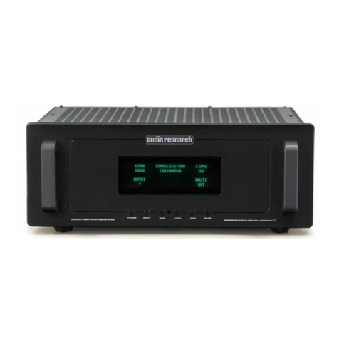 Audio Research PHONO 2 User manual