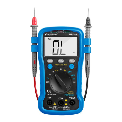 HoldPeak 39K Operator's manual