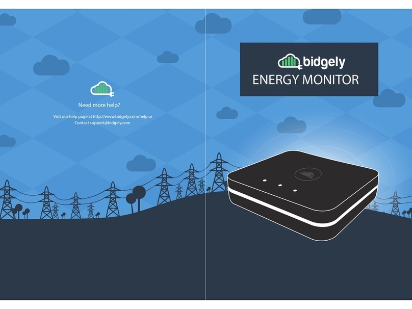 bidgely Energy monitor manual