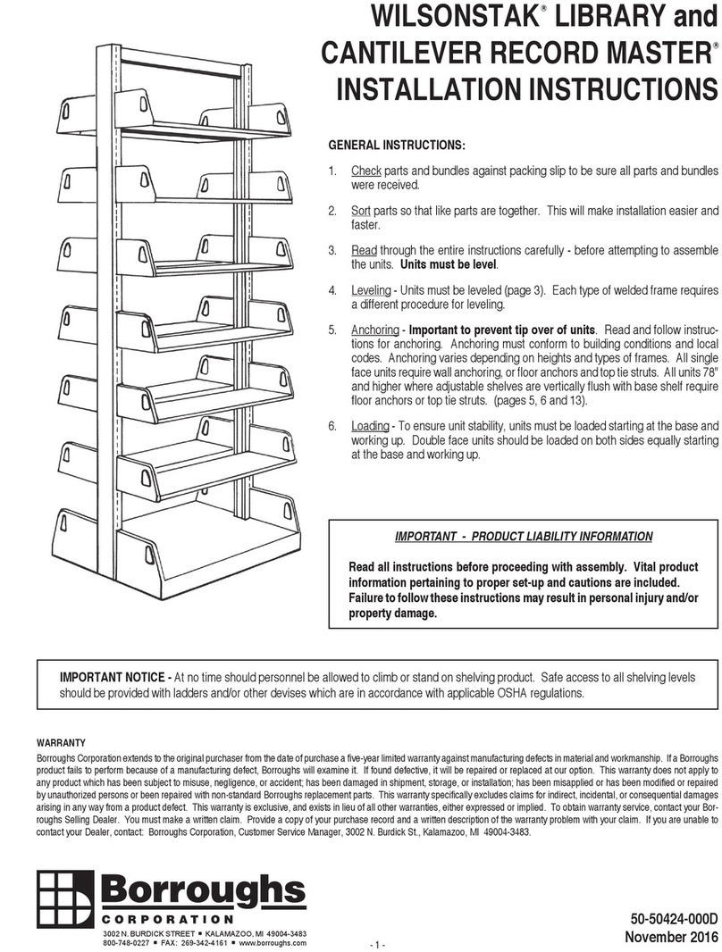 Borroughs WILSONSTAK installation instructions