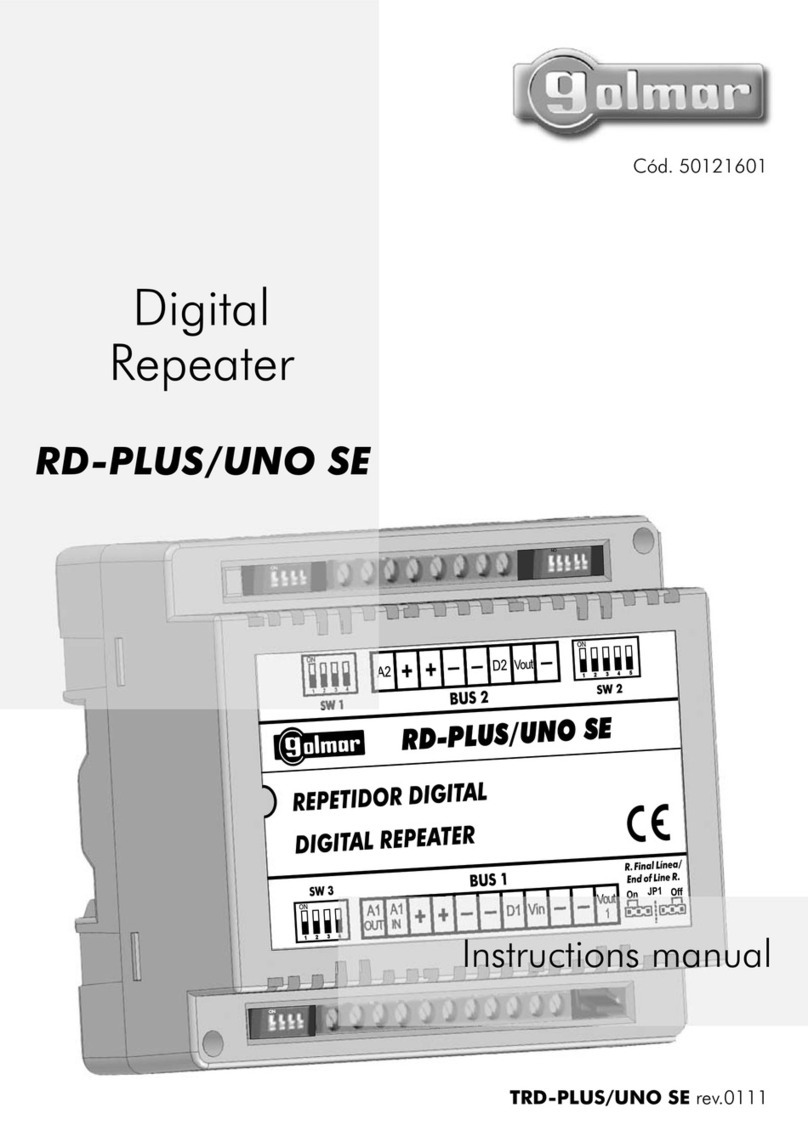 golmar RD-PLUS/UNO SE instruction manual