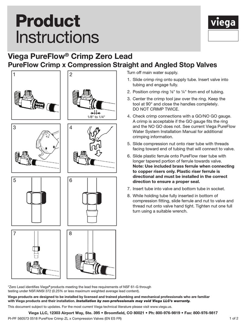 Viega PureFlow Crimp Zero Lead Product instructions