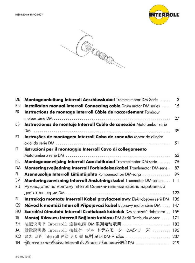 Interroll DM series installation manual