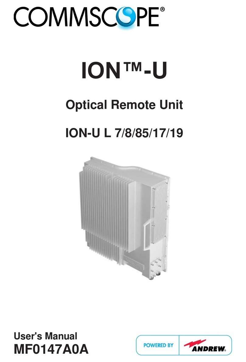 CommScope ION-U L 7/8/85/17/19 user manual