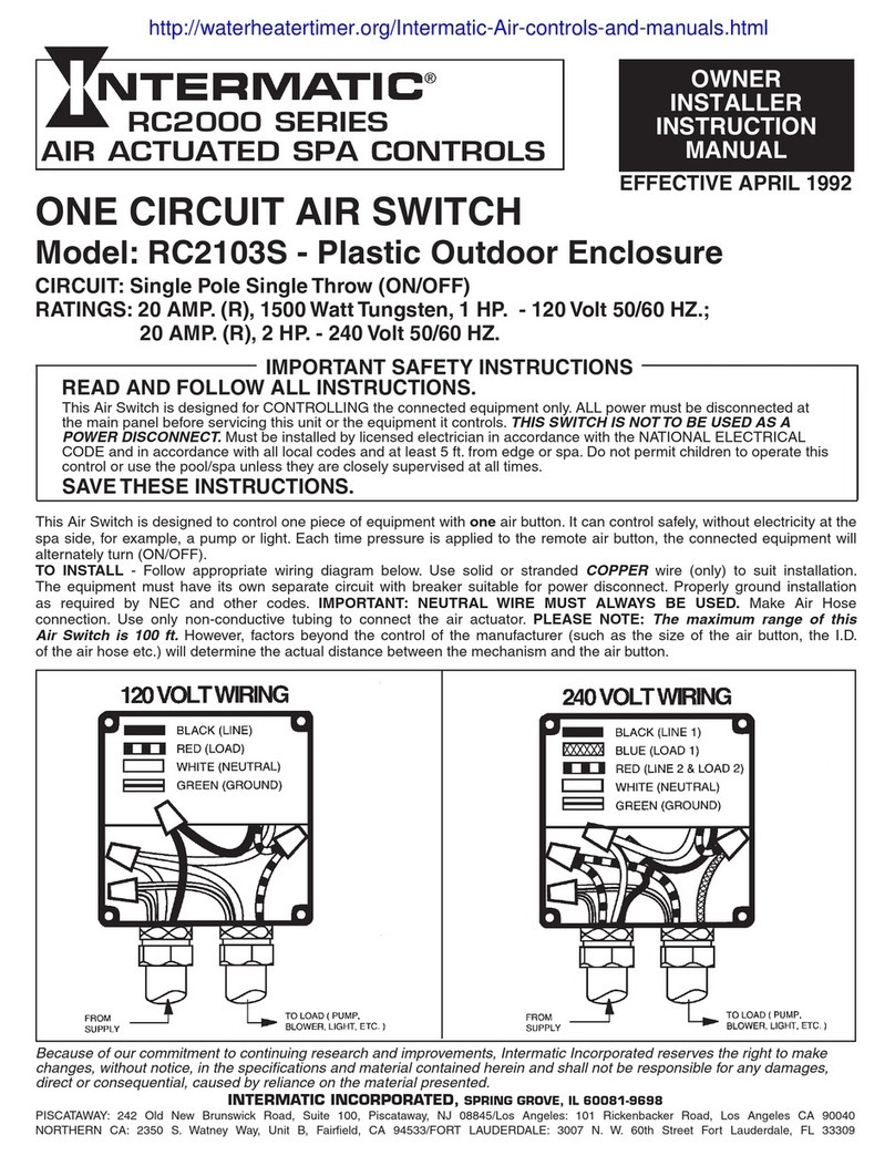 Intermatic RC2103S Quick start guide