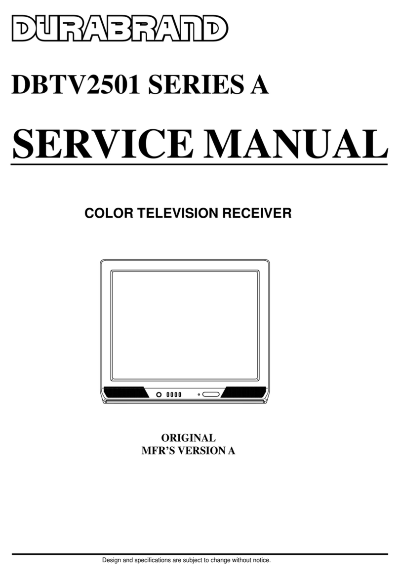 Durabrand DBTV2501 SERIES Service manual