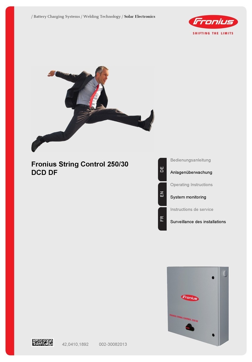 FRO­NIUS 250/30 DCD DF User manual