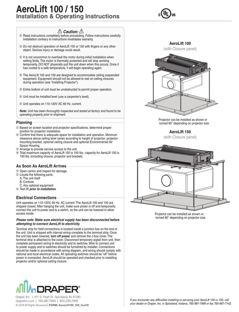 Draper AeroLift 150 Manual