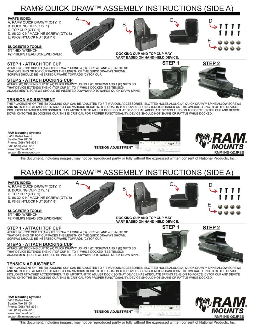 RAM QUICK DRAW Assembly instructions RAM QUICK DRAW Assembly instructions