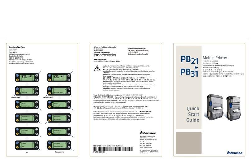 Intermec PB21 User manual