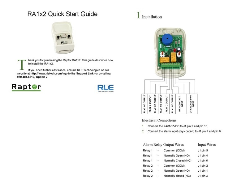 RLE Raptor RA1x2 quick start guide
