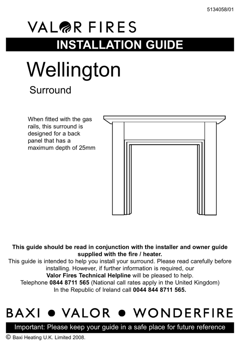 Valor Fires Wellington Surround installation guide