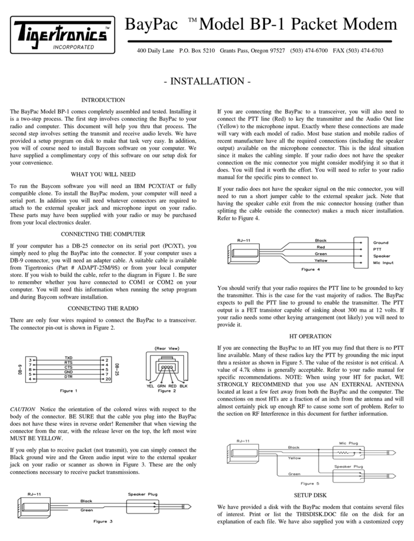 Tigertronics BayPac BP-1 User manual