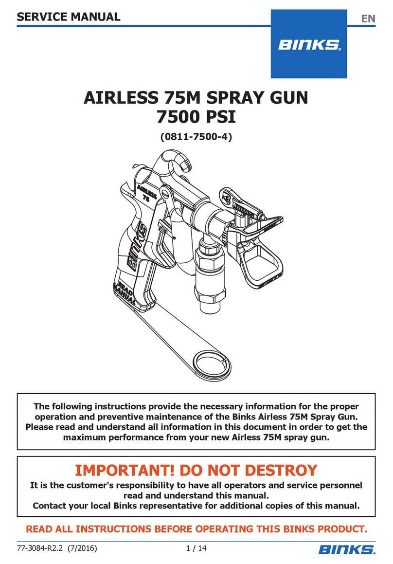 Binks 0811-7500-4 User manual