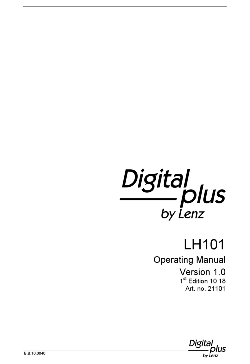 Lenz Digital plus LH101 operating manual