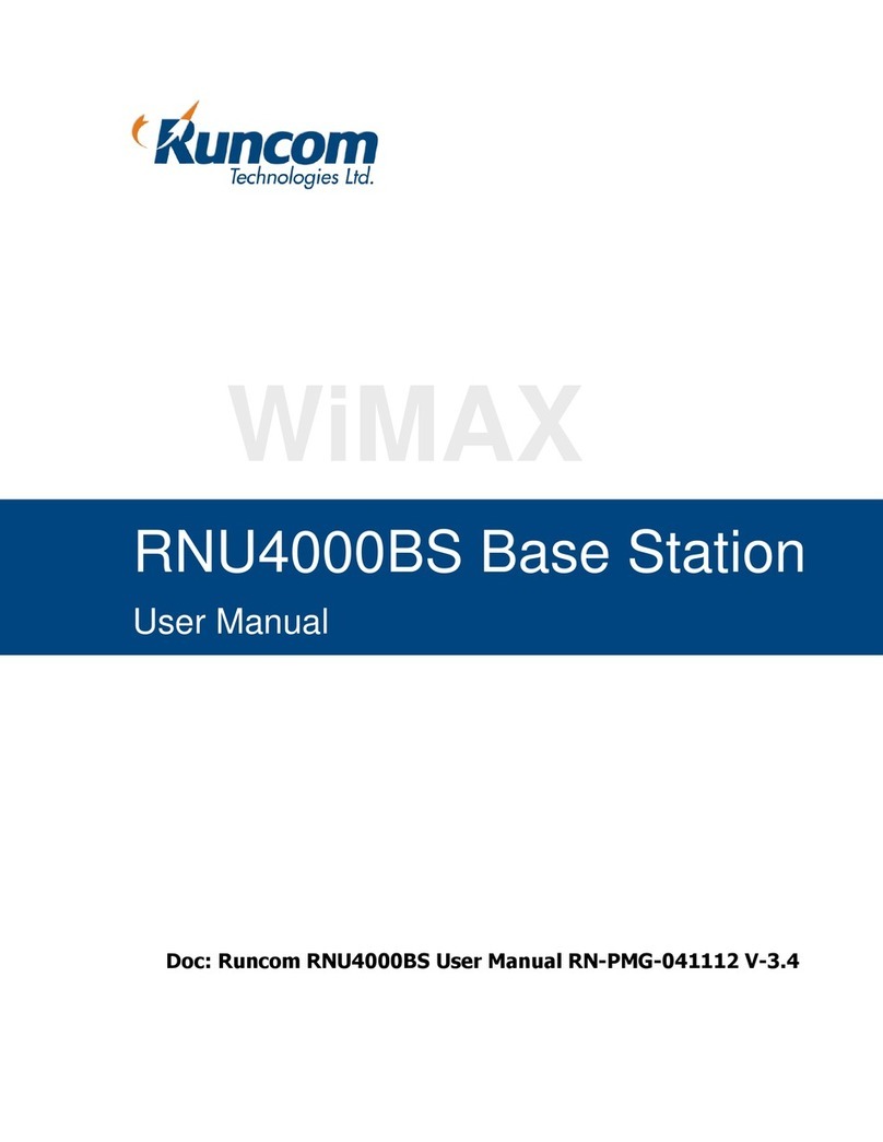 Runcom Technologies WiMAX RNU4000BS User manual