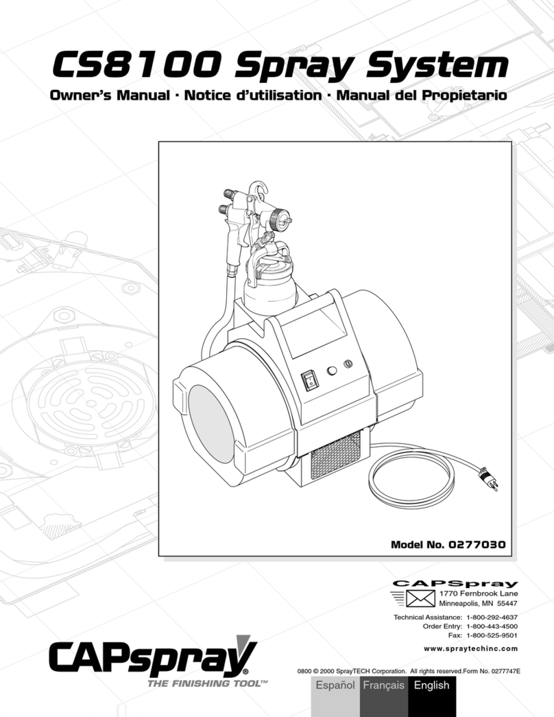 SprayTECH CAPspray CS8100 owner's manual