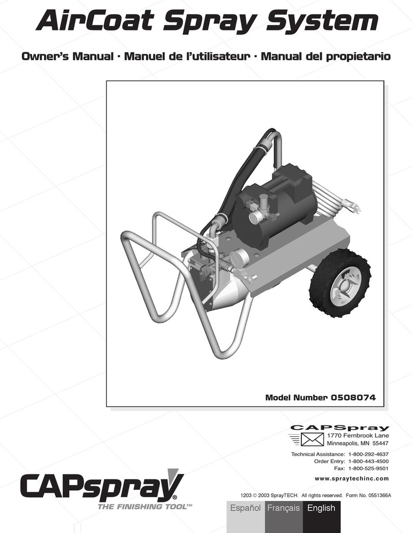 SprayTECH CAPspray AirCoat 0508074 owner's manual