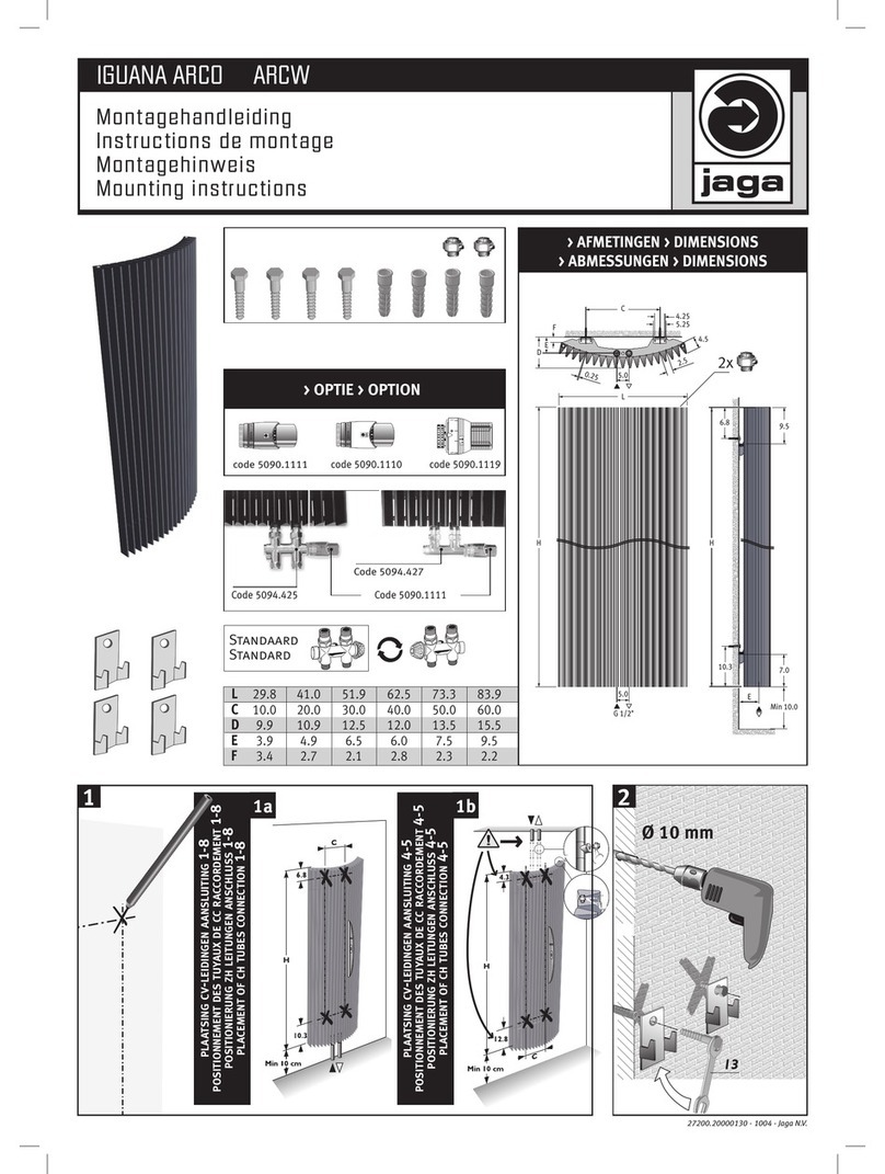 Jaga IGUANA ARCO ARCW Mounting instructions