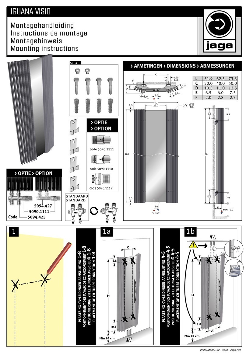 Jaga IGUANA VISIO Mounting instructions