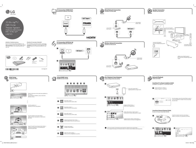 LG LHB745 Specification sheet