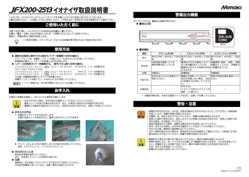 MIMAKI JFX 200-2513 User manual