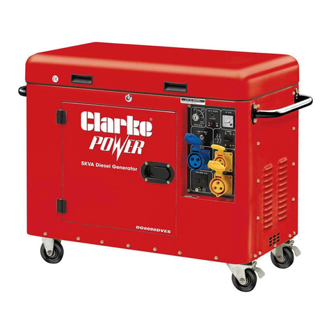 Clarke DG6000DVES Operation & maintenance instructions