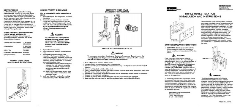 Porter 6256-3 Installation and instructions