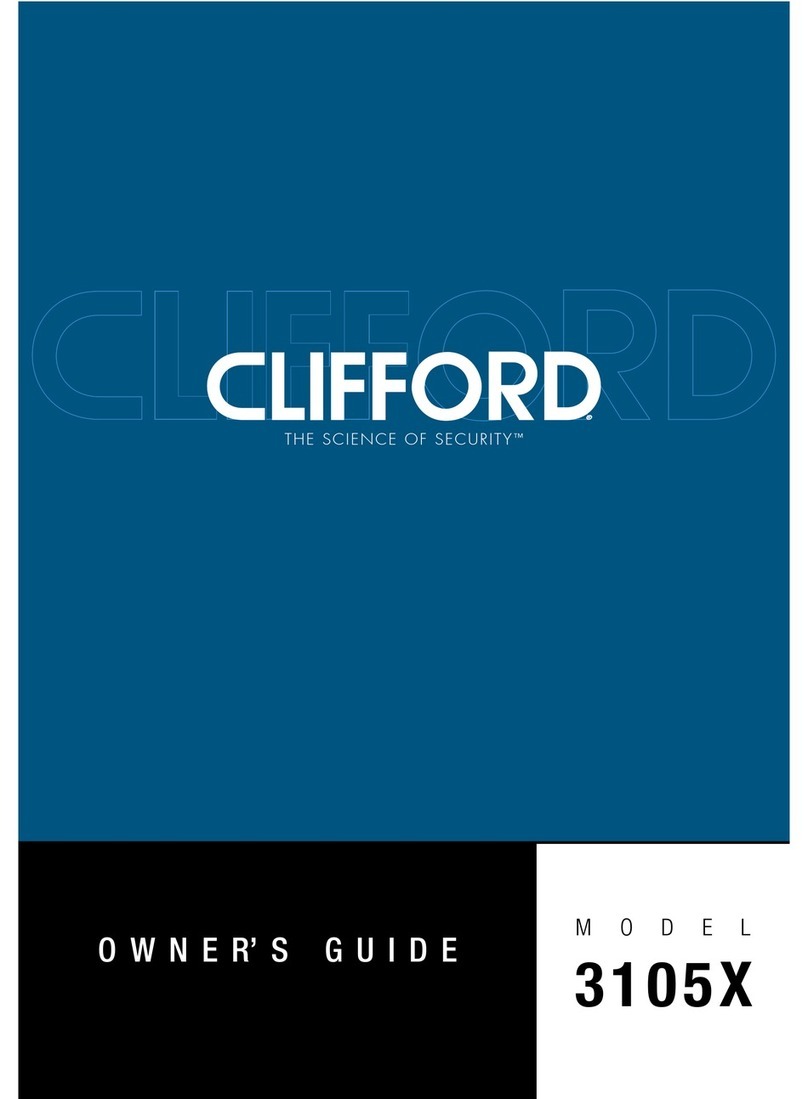 Clifford 3105X owner's guide