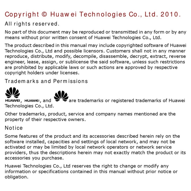 Huawei MU509 Series User manual Huawei MU509 Series User manual