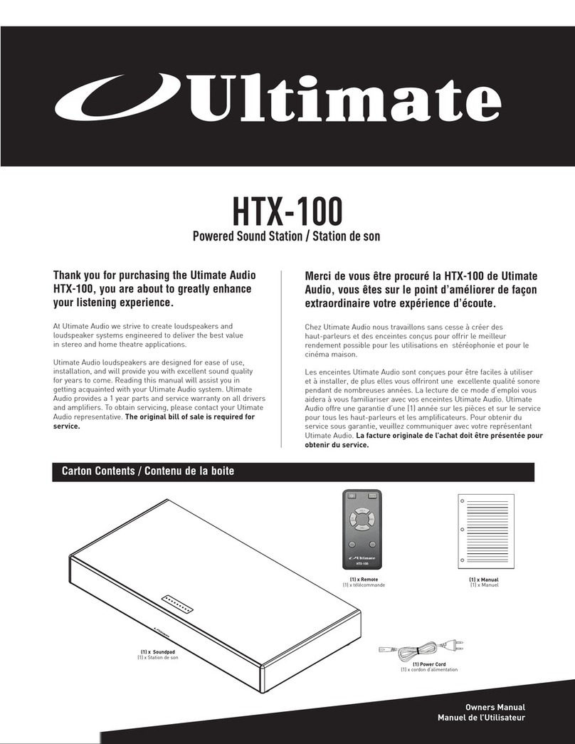 Ulti Mate HTX-100 owner's manual