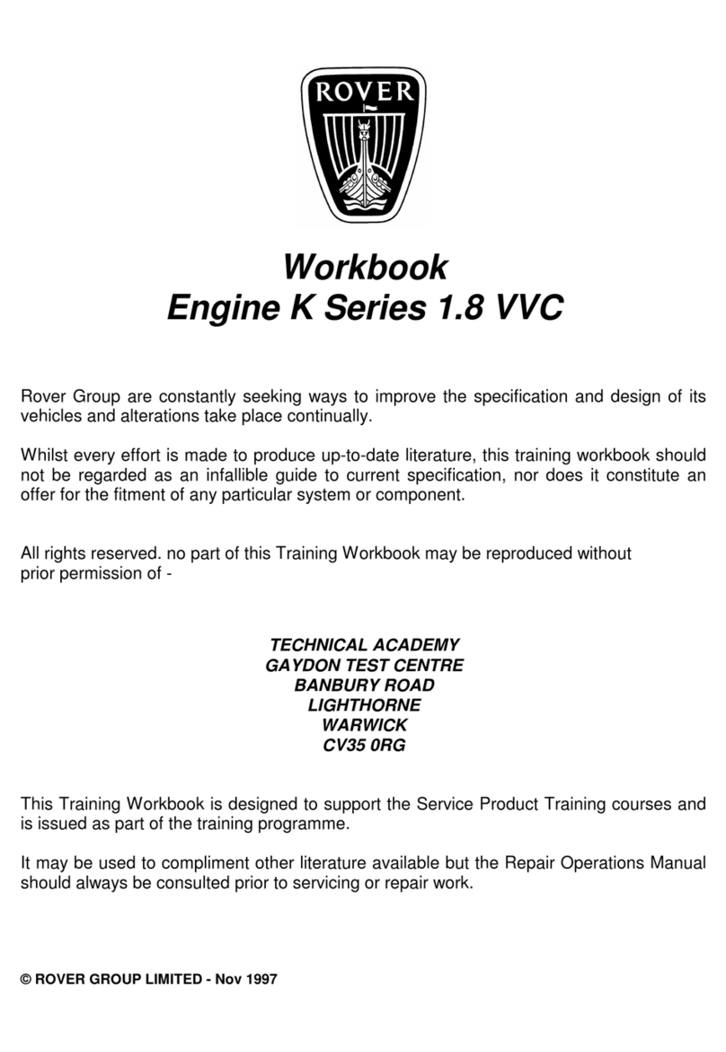 Rover K Series 1.8 VVC Workbook
