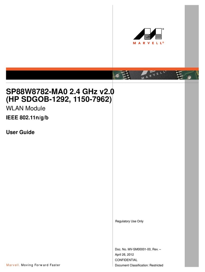 Marvell Avastar SP88W8782-MA0 user guide