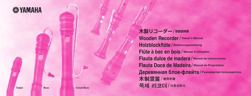 Yamaha Wooden Recorder owner's manual