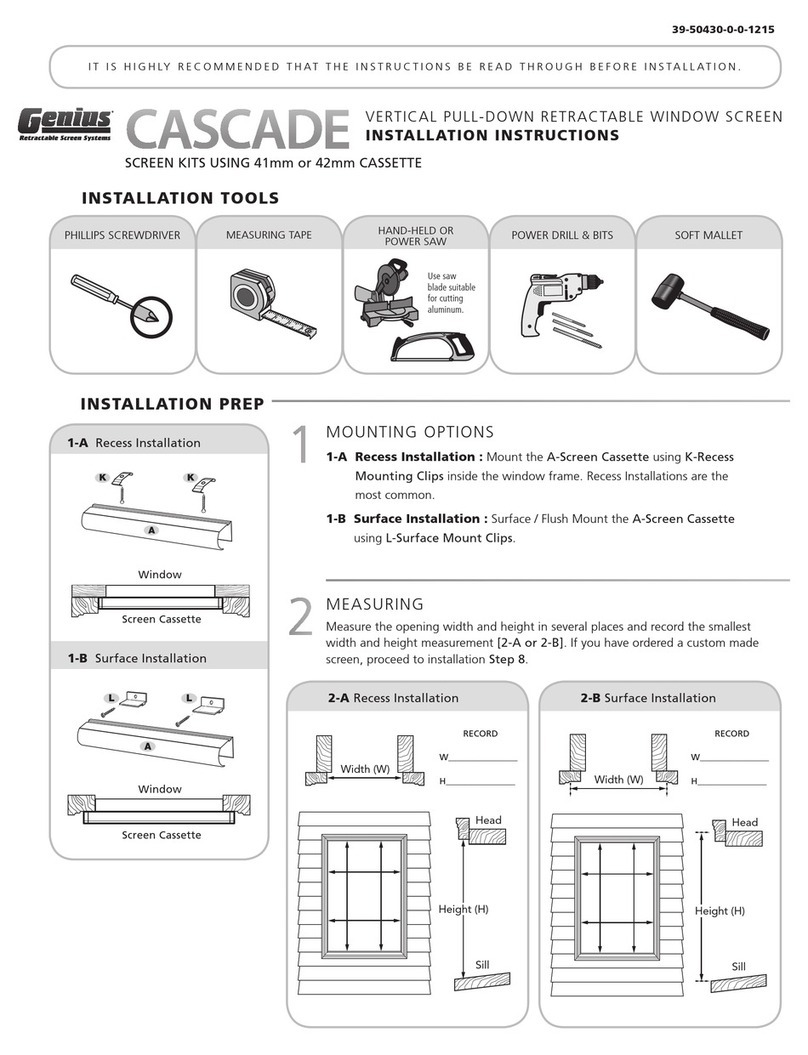 Genius CASCADE installation instructions