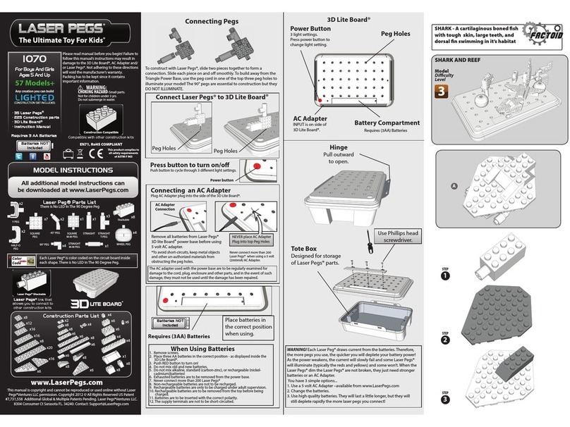 LaserPegs 1070 User manual