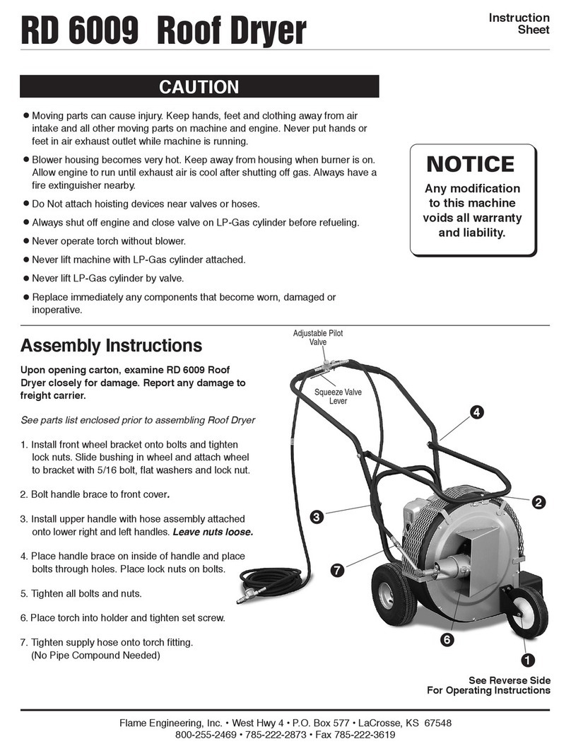 Flame RD 6009 instruction sheet