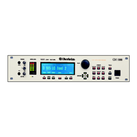 Oberheim GM-1000 operating manual