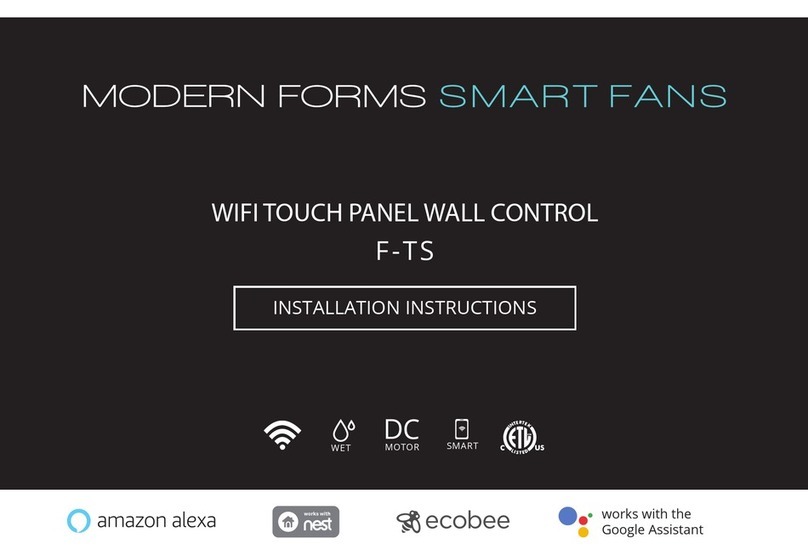 Modern Forms F-TS-BK User manual
