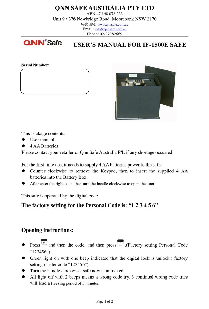 QNN Safe IF-1500E user manual