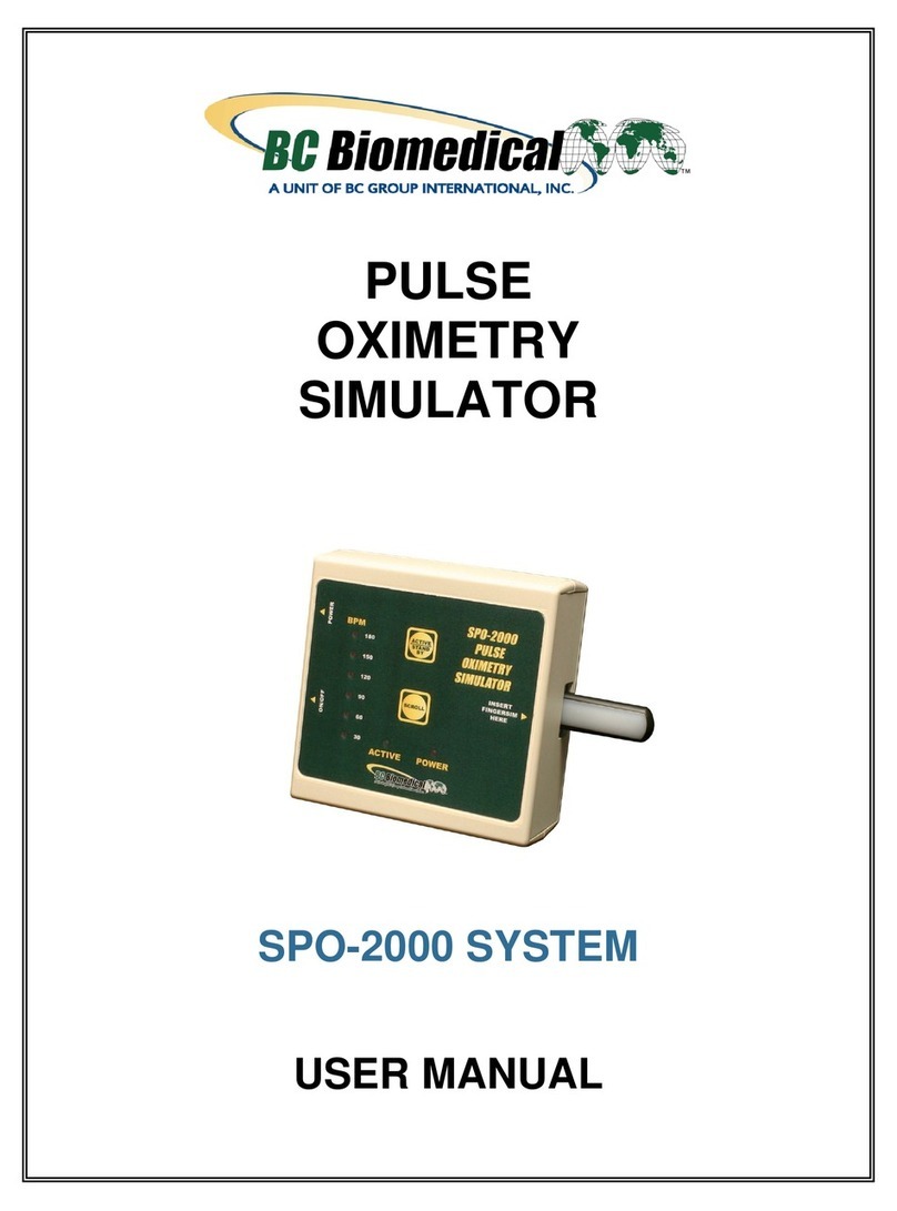 BC Biomedical SPO-2000 user manual