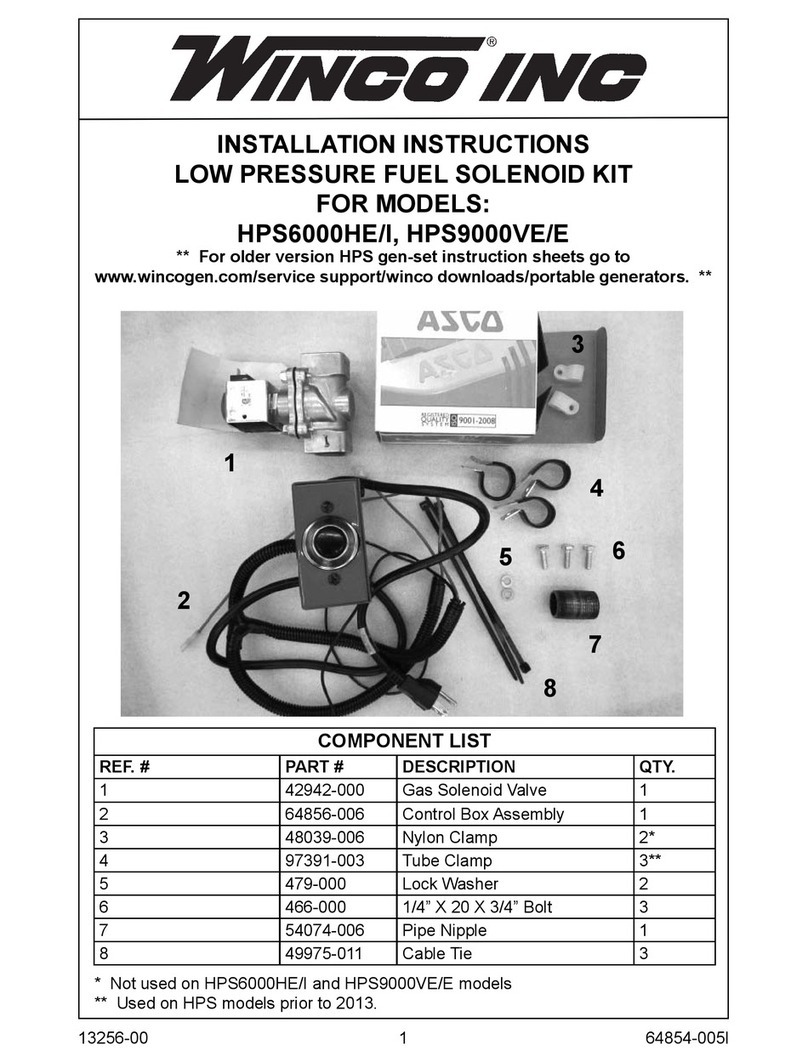 Winco HPS9000VE/E User manual
