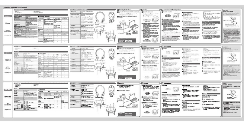 Elecom LBT-OH05 User manual