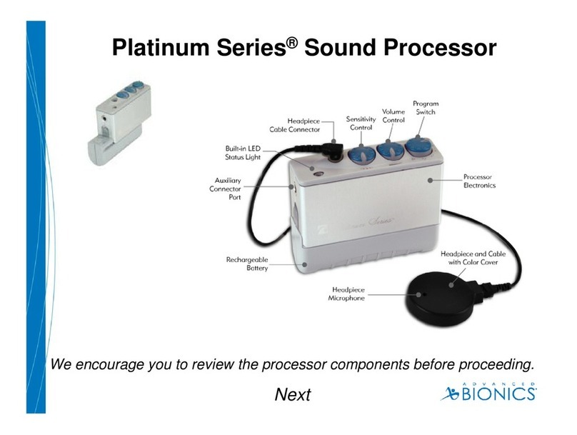Advanced Bionics Platinum Series User manual